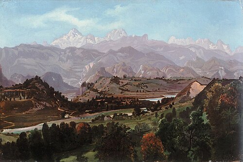 Dolina Save (Bled z Ribnega), 1865, Anton Karinger