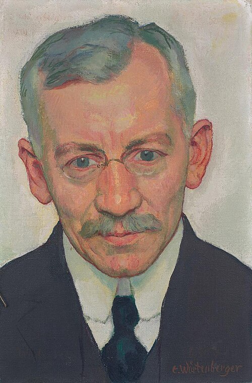 Porträt Dr. med. Gustav Adolf Steiger, 1915, Ernst Würtenberger