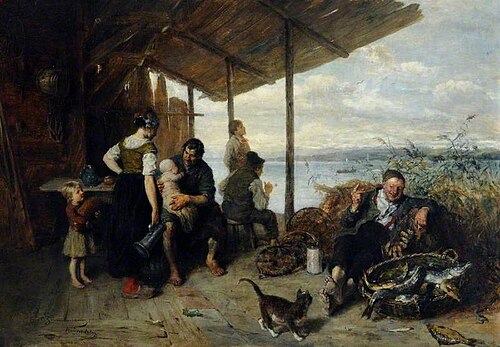 The Fisherman's Cottage, 1887, Ernst Karl Georg Zimmermann