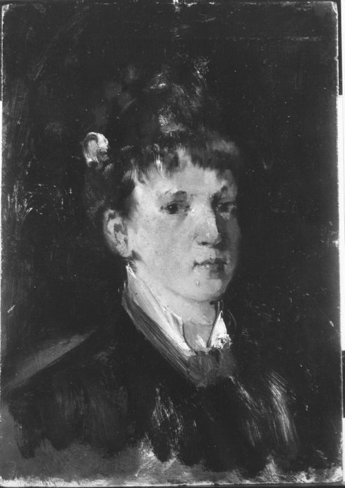 Kopfstudie einer Frau (Umkreis), 1875, Ernst Zimmermann