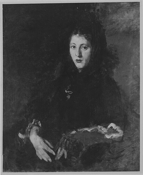 Frau im Lehnstuhl, 1872, Ernst Karl Georg Zimmermann