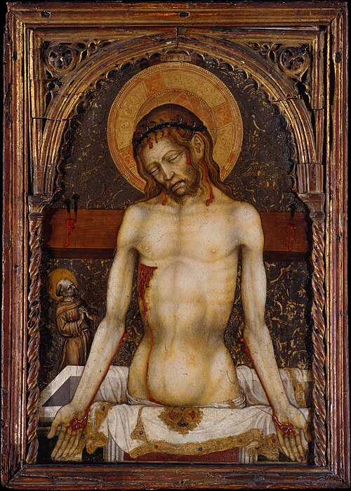 The Man of Sorrows, 1430, Michele Giambono