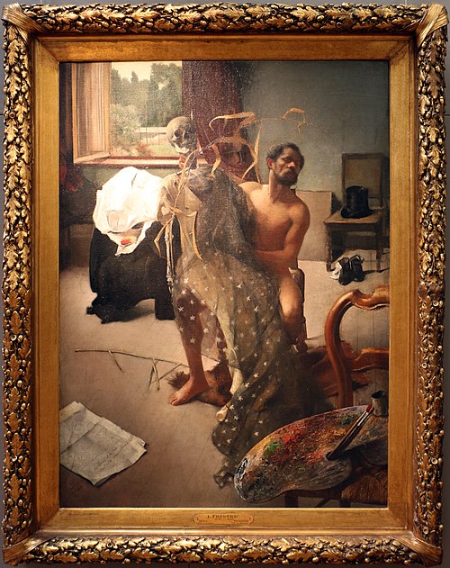 Intérieur d'atelier, 1882, Léon Frédéric