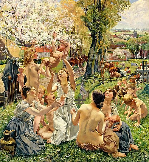 L'Âge d'or : Le Matin, 1901, Léon Frédéric