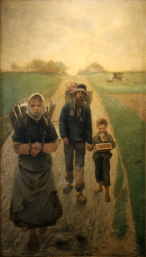 Les marchands de craie - Le matin, 1882, Léon Frédéric