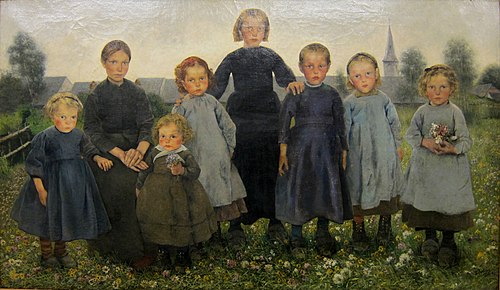 Les fillettes, 1886, Léon Frédéric