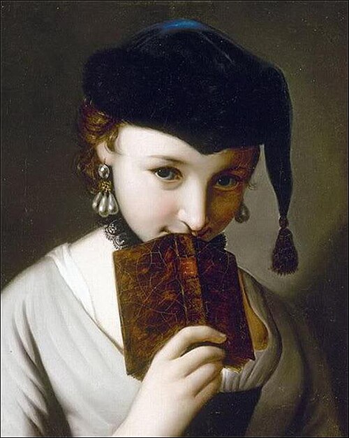 Jeune fille au livre, , Pietro Rotari