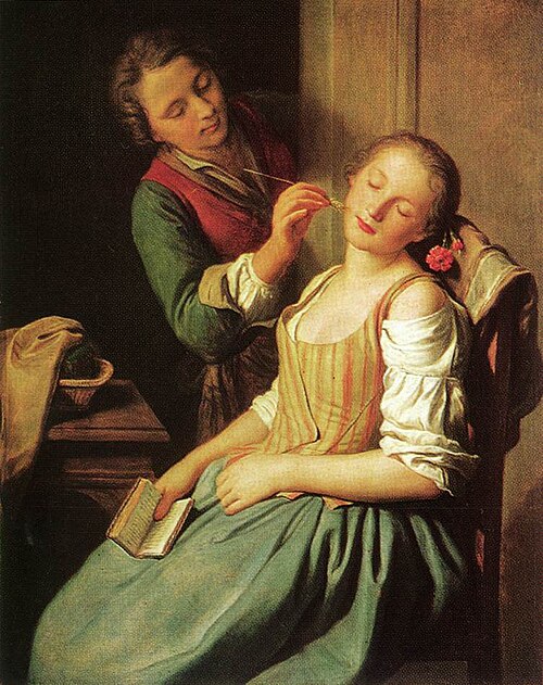 Schlafendes Mädchen, 1750, Pietro Rotari