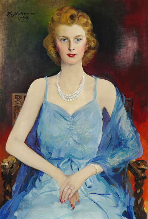 Porträt der Else Prior Havemann., 1940, Philippe Maliavine