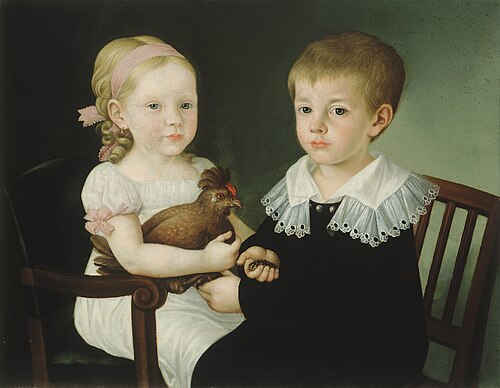 Julija Primic (1816-1864) and her brother Janez, 1820, Matevž Langus