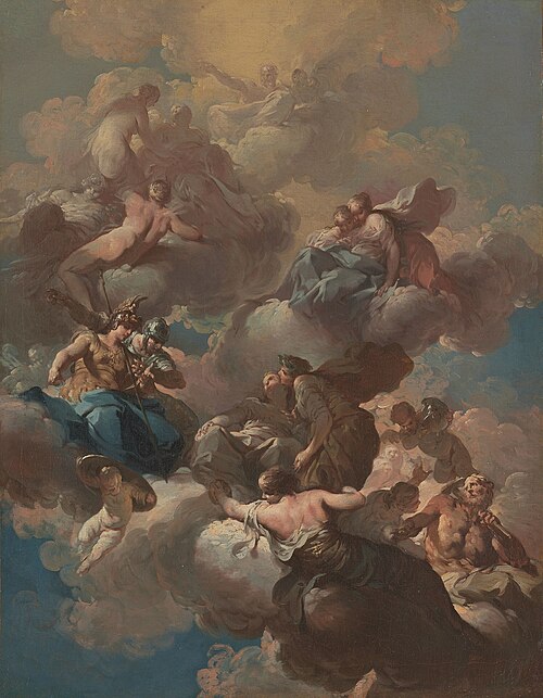 Sketch for a Ceiling Fresco, 1740, Giovanni Domenico Ferretti
