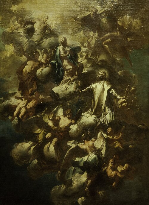 Saint Philip Neri in Glory, 1731, Giovanni Domenico Ferretti
