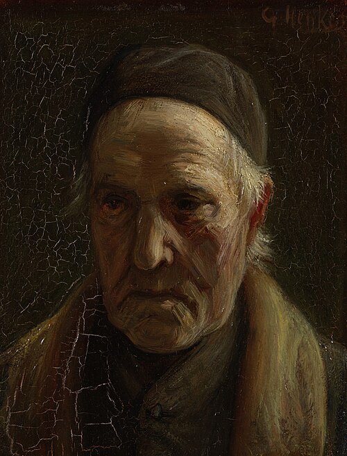 Study of an old man, 1874, Gerke Henkes