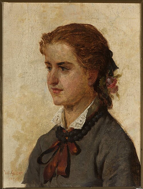 Portrait of a young girl, 1879, Wojciech Gerson