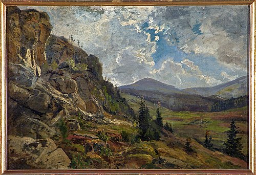 Mountain landscape, 1885, Wojciech Gerson