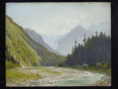 White Water Valley in the Tatra Mountains, 1899, Wojciech Gerson