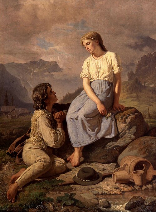 Dzieci góralskie (Przysięga na szarotkę), 1867, Wojciech Gerson