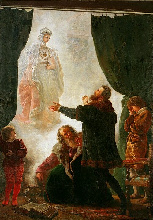 The ghost of Barbara Radziwiłł, 1886, Wojciech Gerson