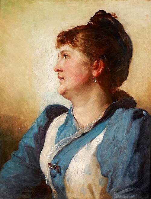 Portret kobiety, 1891, Wojciech Gerson