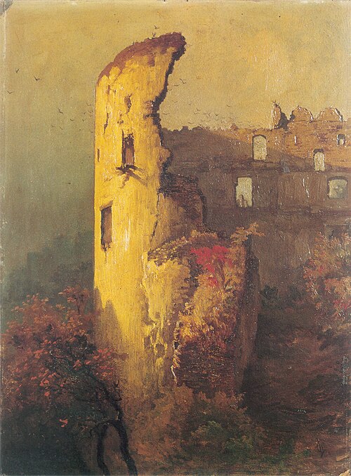 Ruins of Castle Tower in Ojców, 1850, Wojciech Gerson