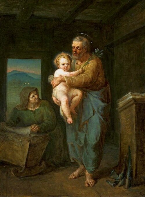 Saint Joseph with Jesus and Saint Anne, 1851, Wojciech Gerson