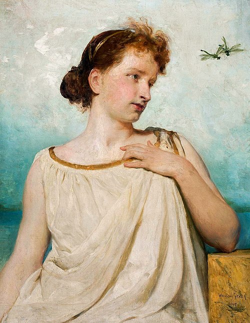 Portrait of Irena Poświkówna-Solska., 1895, Wojciech Gerson
