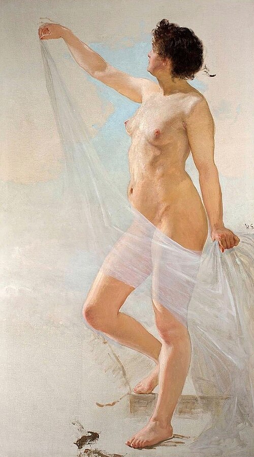 Female nude., 1896, Wojciech Gerson