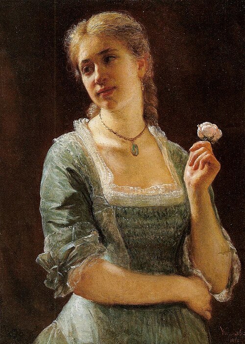 Portrait of Jadwiga Strachocka née Szpet (1860–1933), 1882, Wojciech Gerson