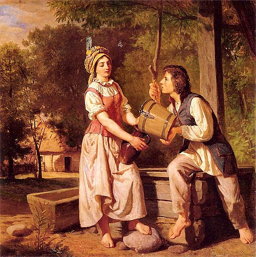 At the well., 1870, Wojciech Gerson