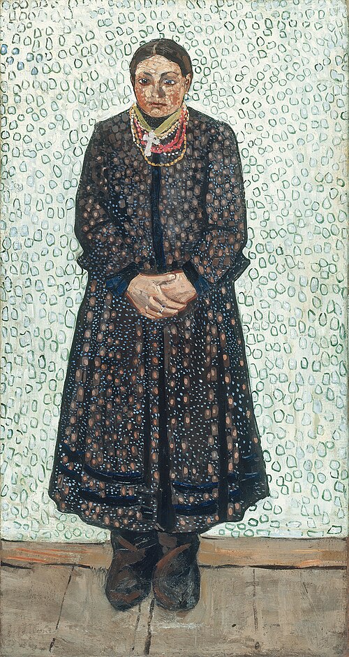 Ukrainian Peasant Woman, 1910, Wladimir Burliuk