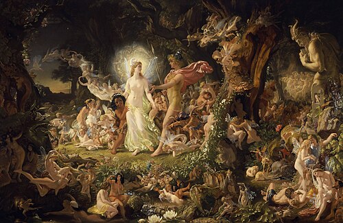 La Querelle d'Obéron et de Titania, 1849, Joseph Noel Paton