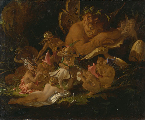 Puck and Fairies, from "A Midsummer Night's Dream", 1850, Joseph Noel Paton