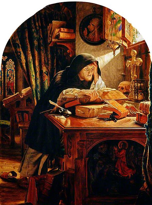 Dawn: Luther at Erfurt, 1861, Joseph Noel Paton