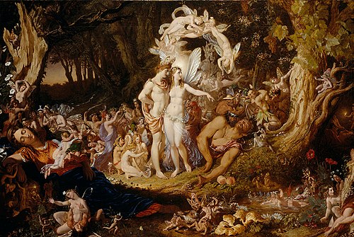 The Reconciliation of Oberon and Titania, 1847, Joseph Noel Paton