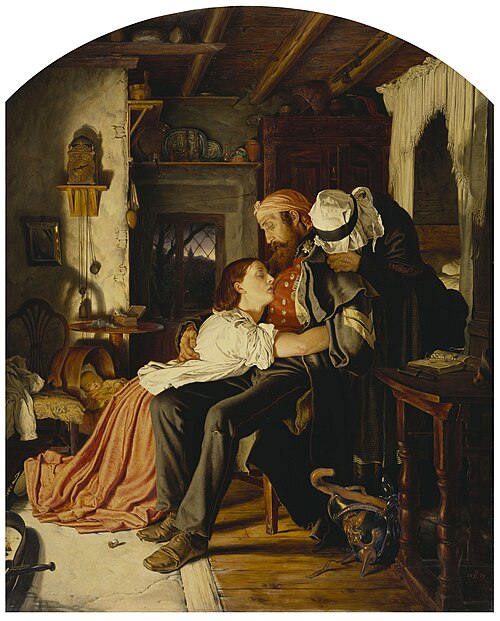 Home (The Return from the Crimea), 1859, Joseph Noel Paton