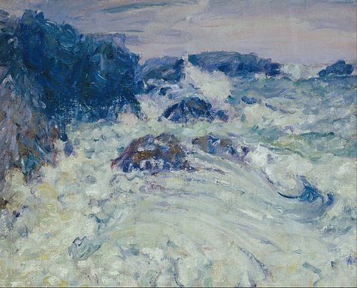 Rough sea, Morestil, 1900, John Peter Russell
