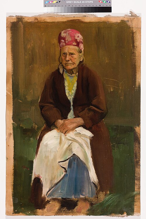 Eva Trenblut (Istuv naine), 1903, Paul Raud