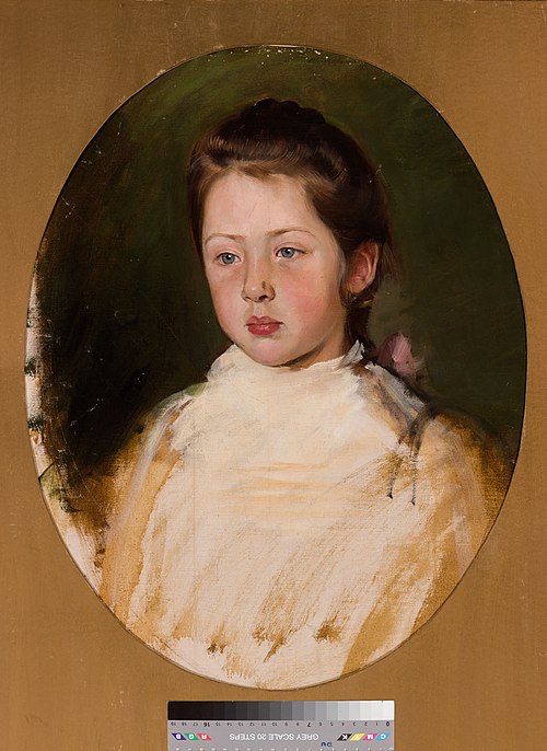 Tütarlapse pea, 1895, Paul Raud