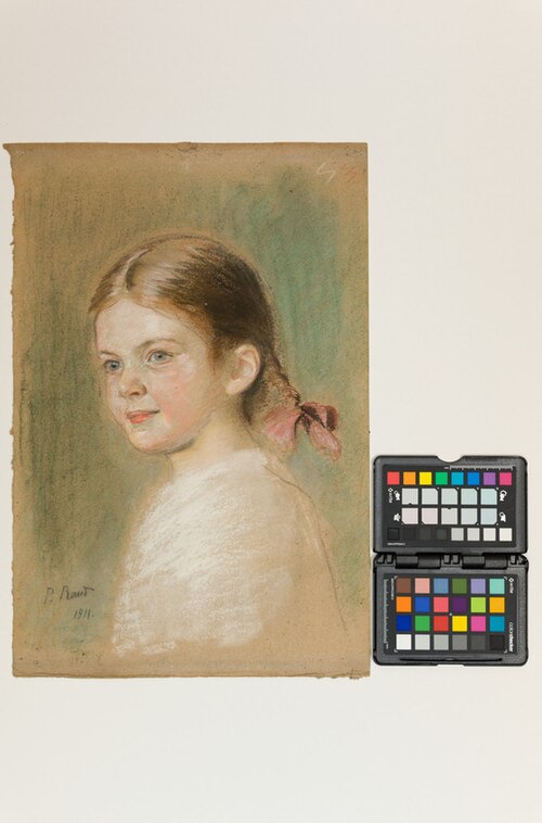 Tütarlaps patsidega, 1911, Paul Raud