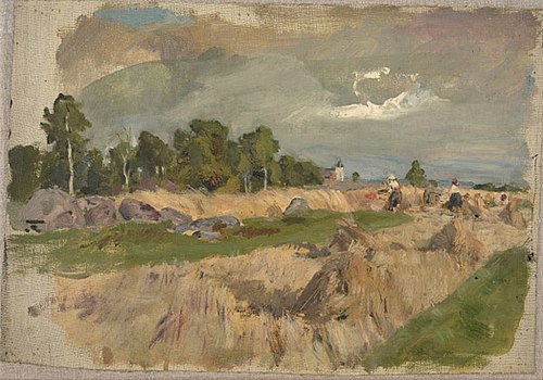 Rukkipõllul, 1896, Paul Raud