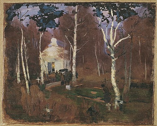At the Rakvere Cemetery (Cemetery), 1895, Paul Raud