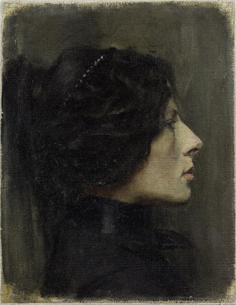 Naise portree. Etüüd, 1911, Paul Raud