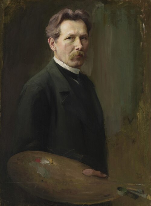 Autoportree, 1908, Paul Raud