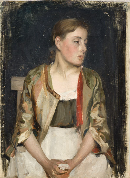 Noor neiu. Etüüd. (Saksa taluneiu), 1890, Paul Raud