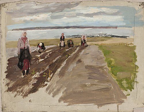 Kartulivõtt rannal, 1896, Paul Raud