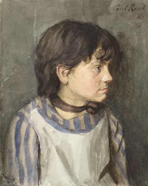 Tütarlapse portree (Amalia Blomi portree), 1889, Paul Raud