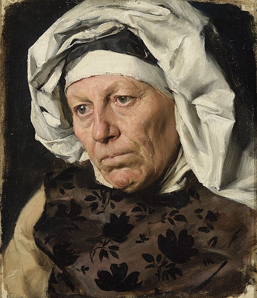 Vana naise pea, 1890, Paul Raud