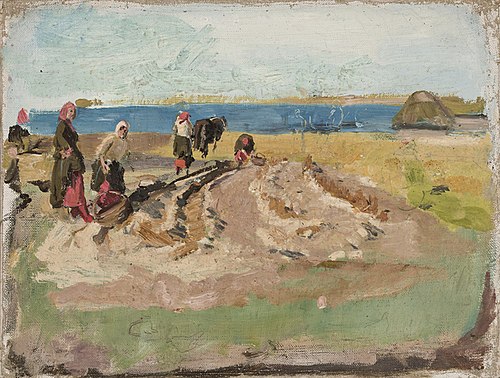 Kartulipõllul, 1896, Paul Raud