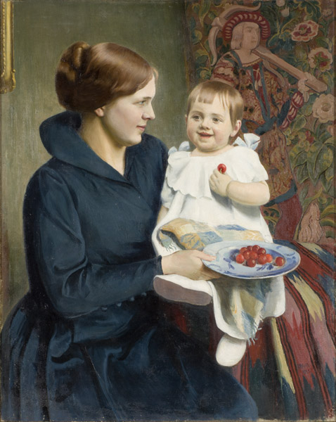 Ema lapsega, 1923, Paul Raud