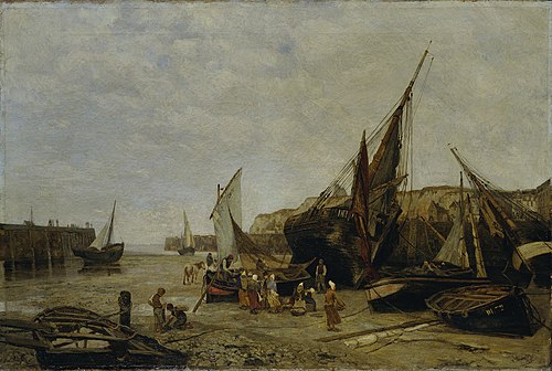Der Hafen von Dieppe, 1878, Maria von Parmentier